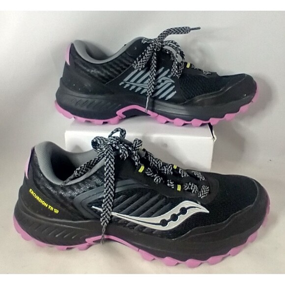 Saucony Excursion TR Trail Running Shoes S10669-34 Black/silver Women's Size 8.5 - Picture 2 of 16